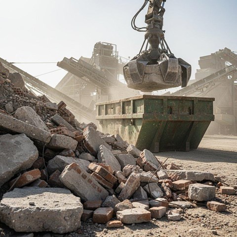 Gestión de residuos de construcción y árido reciclado en O Carballiño - Imagen 1