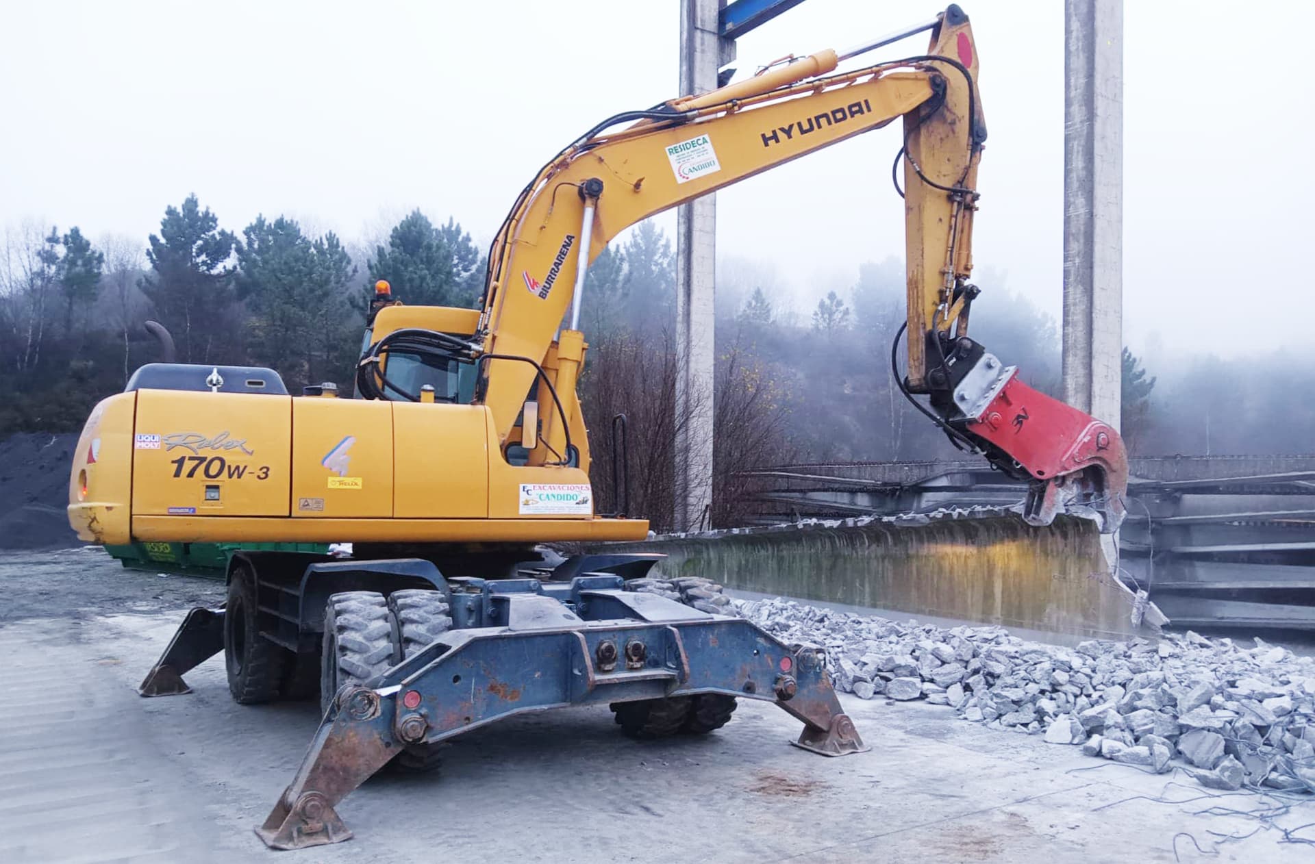 Alquiler de contenedores de obra en Ourense